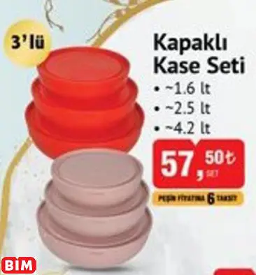 KAPAKLI  KASE SETİ